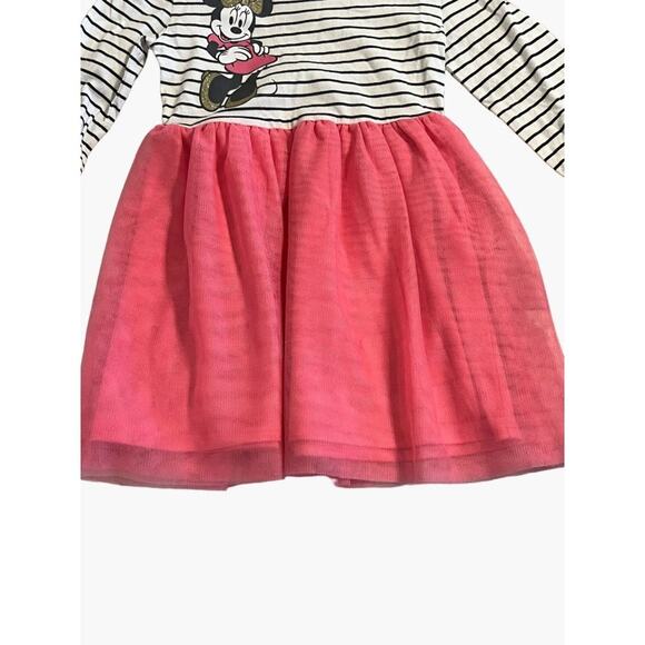 Disney Jumping Beans Minnie Mouse Tulle Skirt Long Sleeve Stripe 2 Dresses Avail - Picture 5 of 5